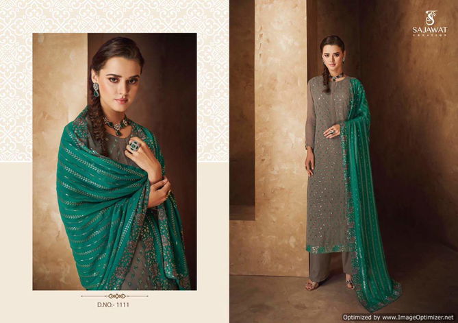 Sajawat Pankhi 2 Georgette Heavy Festive Wear Designer Latest Ready Made Collection